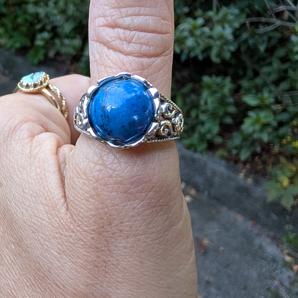 New Sterling Silver Lapis Ring - Picture 2 of 13